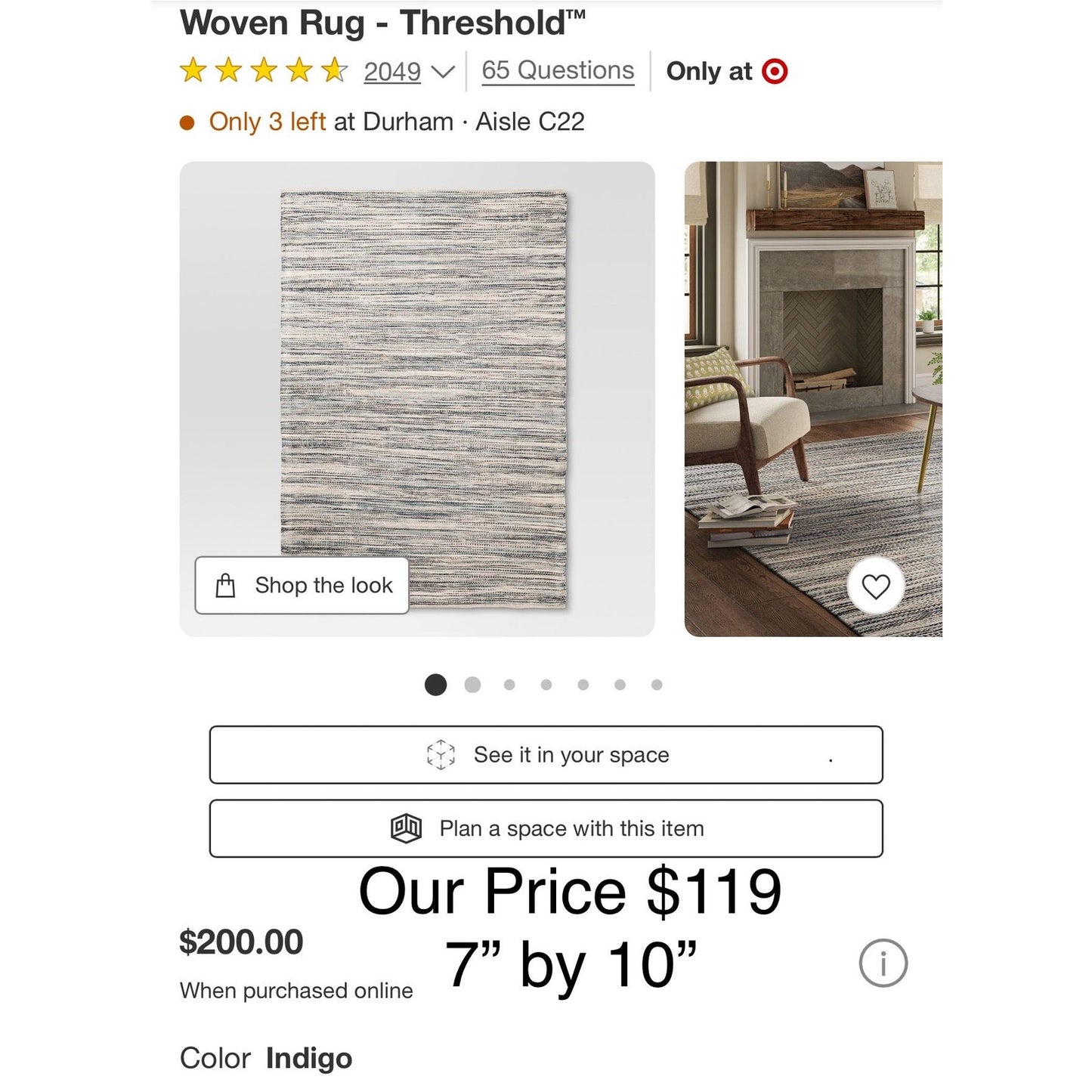 Woven Rug - Threshold 7X10
