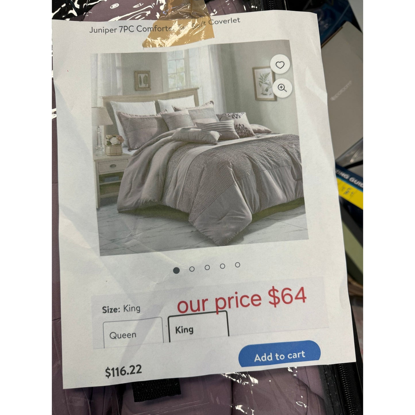 Juniper 7PC Comforter Set Soft Coverlet