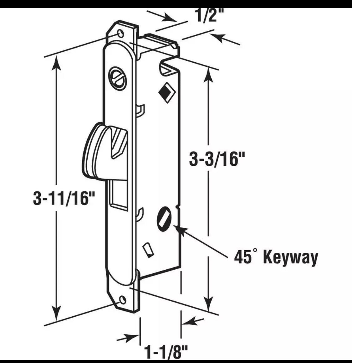 -Line E 2014 Stainless Steel Mortise Lock for Patio Sliding Doors Constructed...