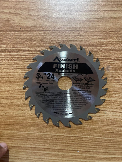 Avanti
3-3/8 in. x 24-Tooth Finish Circular Saw Blade