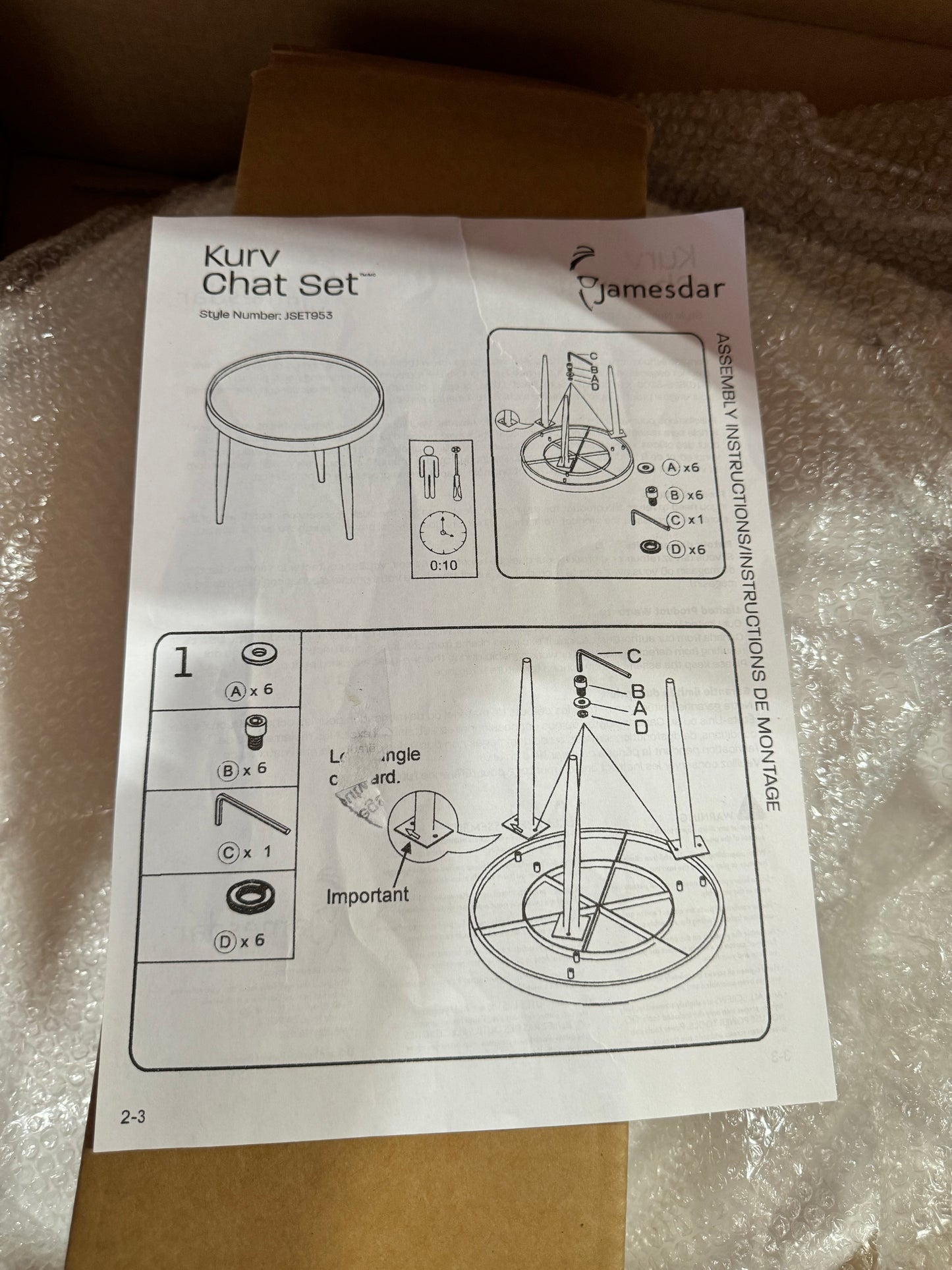 Kurv Chat Table - Jamesdar