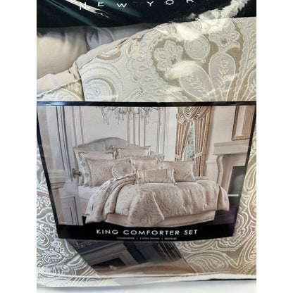 J. Queen - Trinity Champagne Comforter Set king