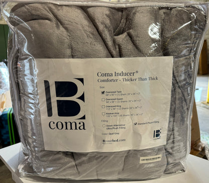 Byourbed Thicker Than Thick - Coma Inducer® Twin XL Comforter Set - Standard Plush Filling - Opal Gray