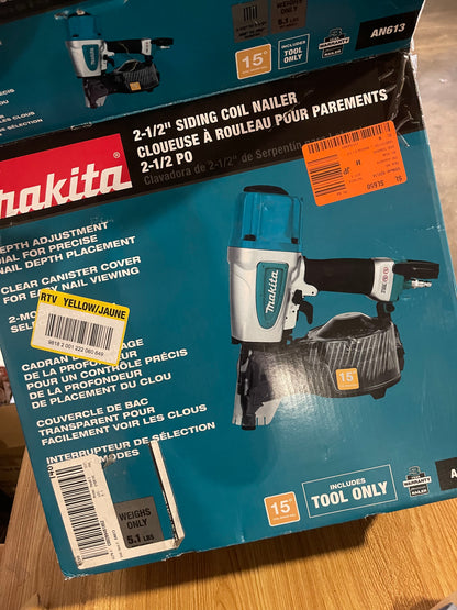 Makita 2-1/2in Pneumatic Roofing/Siding Coil Nailer