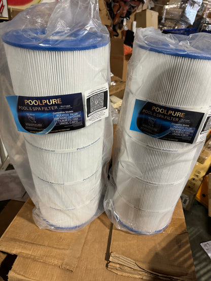 POOLPURE PA120 Pool Filter Replaces Hayward C1200, CX1200RE, Unicel C-8412, Filbur FC-1293, Clearwater II 125, Waterway Pro Clean PCCF-125, 817-0125N, 120 sq.ft Cartridge, 2 Pack