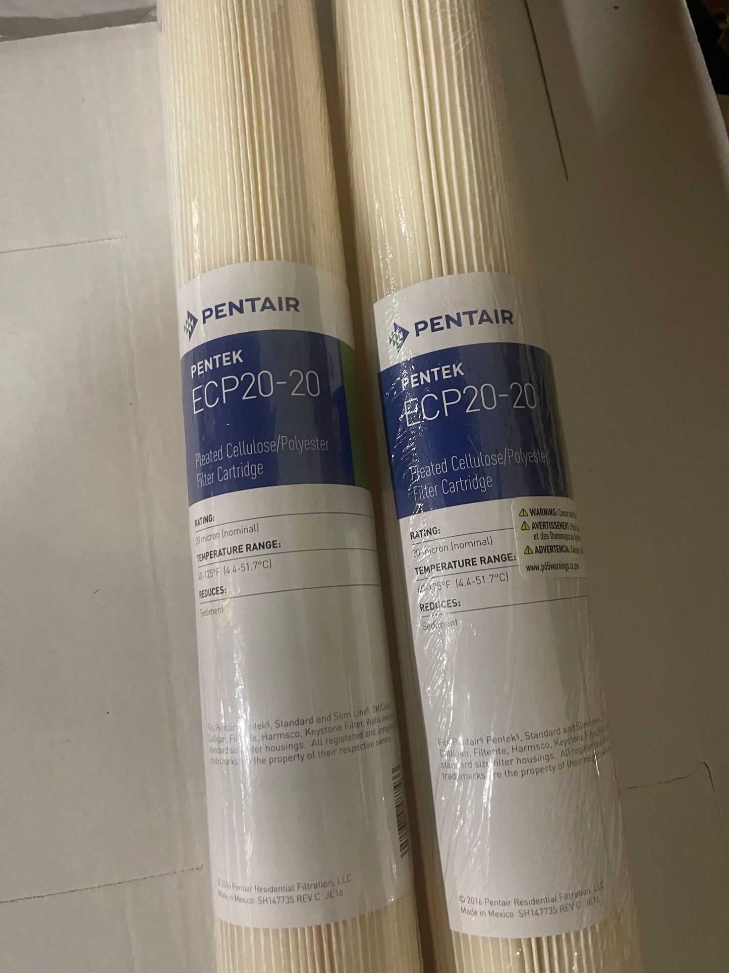 Pentair Pentek ECP20-20 Sediment Water Filter