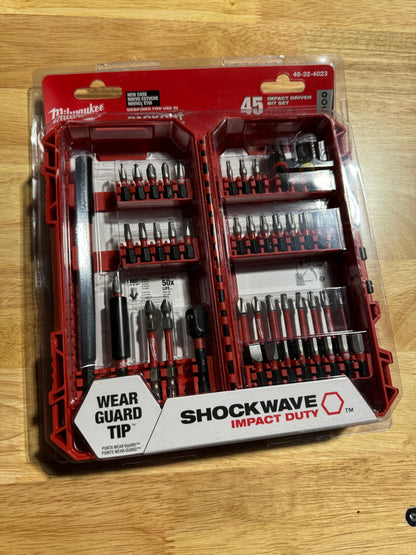 SHOCKWAVE Impact Duty Alloy Steel Screw Driver Bit Set (45-Piece