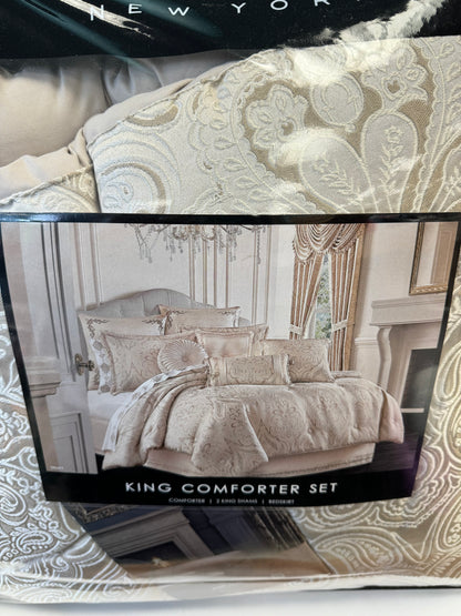 j. Queen - Trinity Champagne Comforter Set king