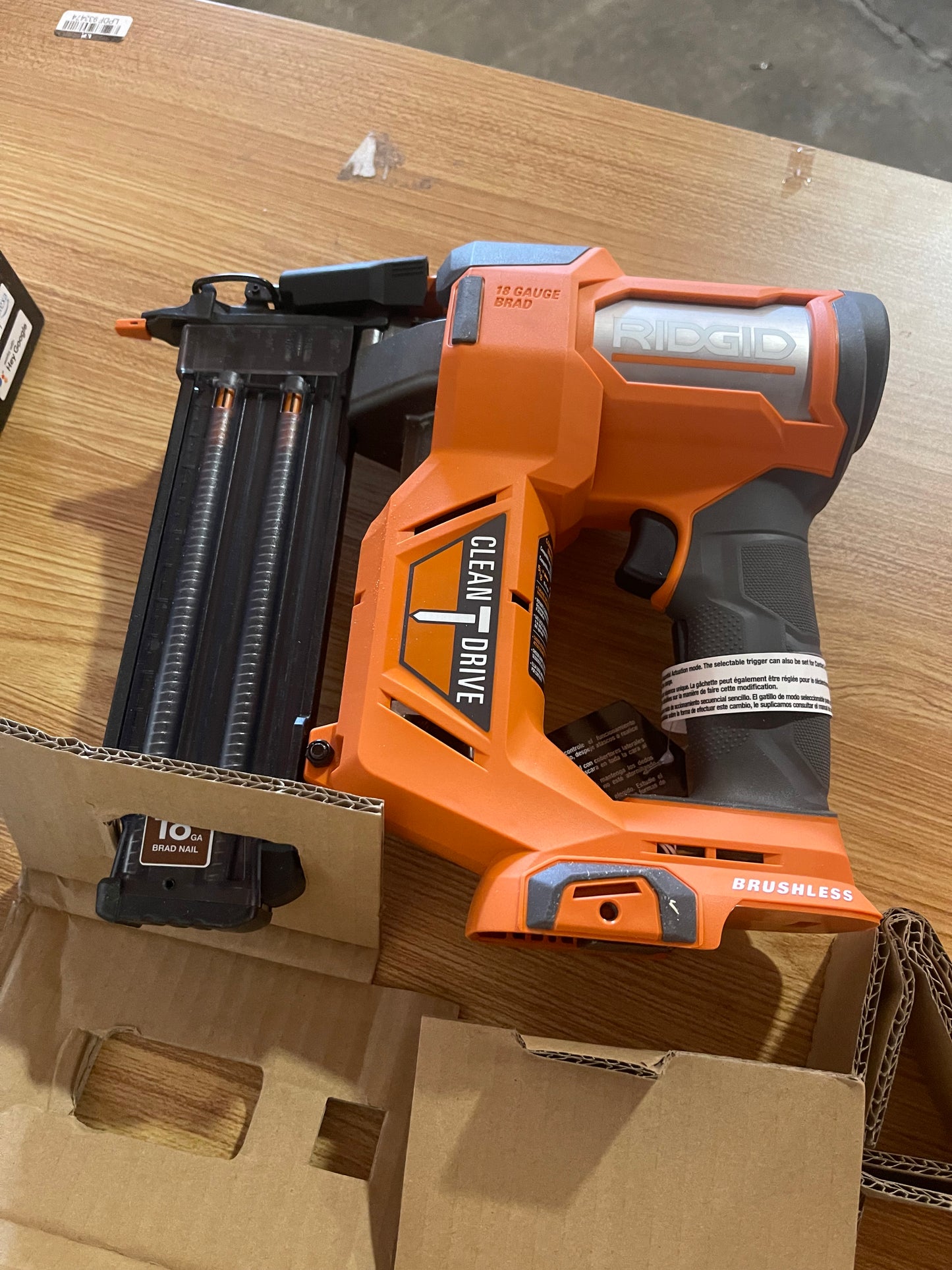 18V Brushless Cordless 18-Gauge 2-1/8 in. Brad Nailer (Tool Only) with CLEAN DRIVE Technology