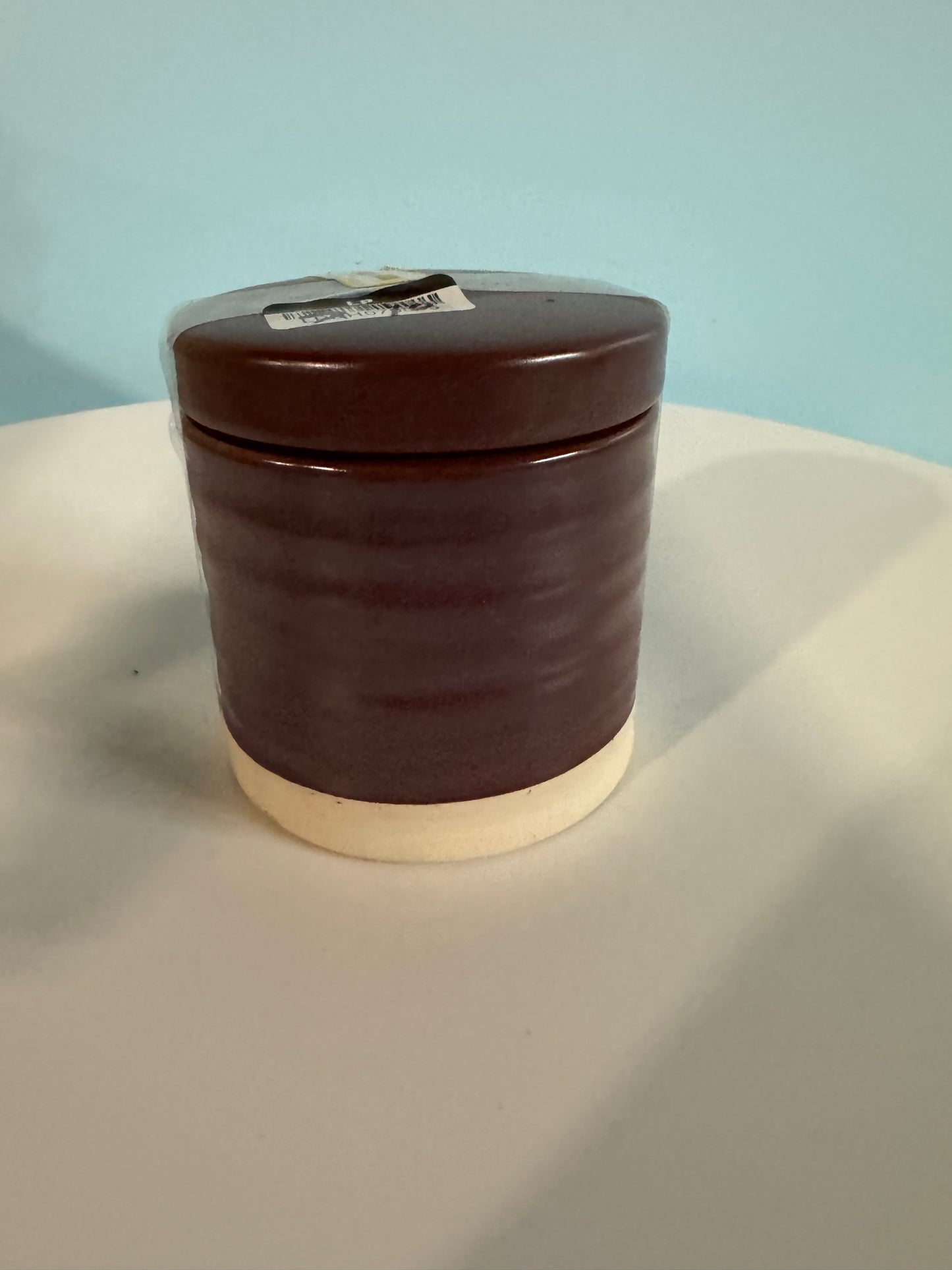 Threshold Brown Ceramic Canister Brown  4.2" Height x 4" Wide