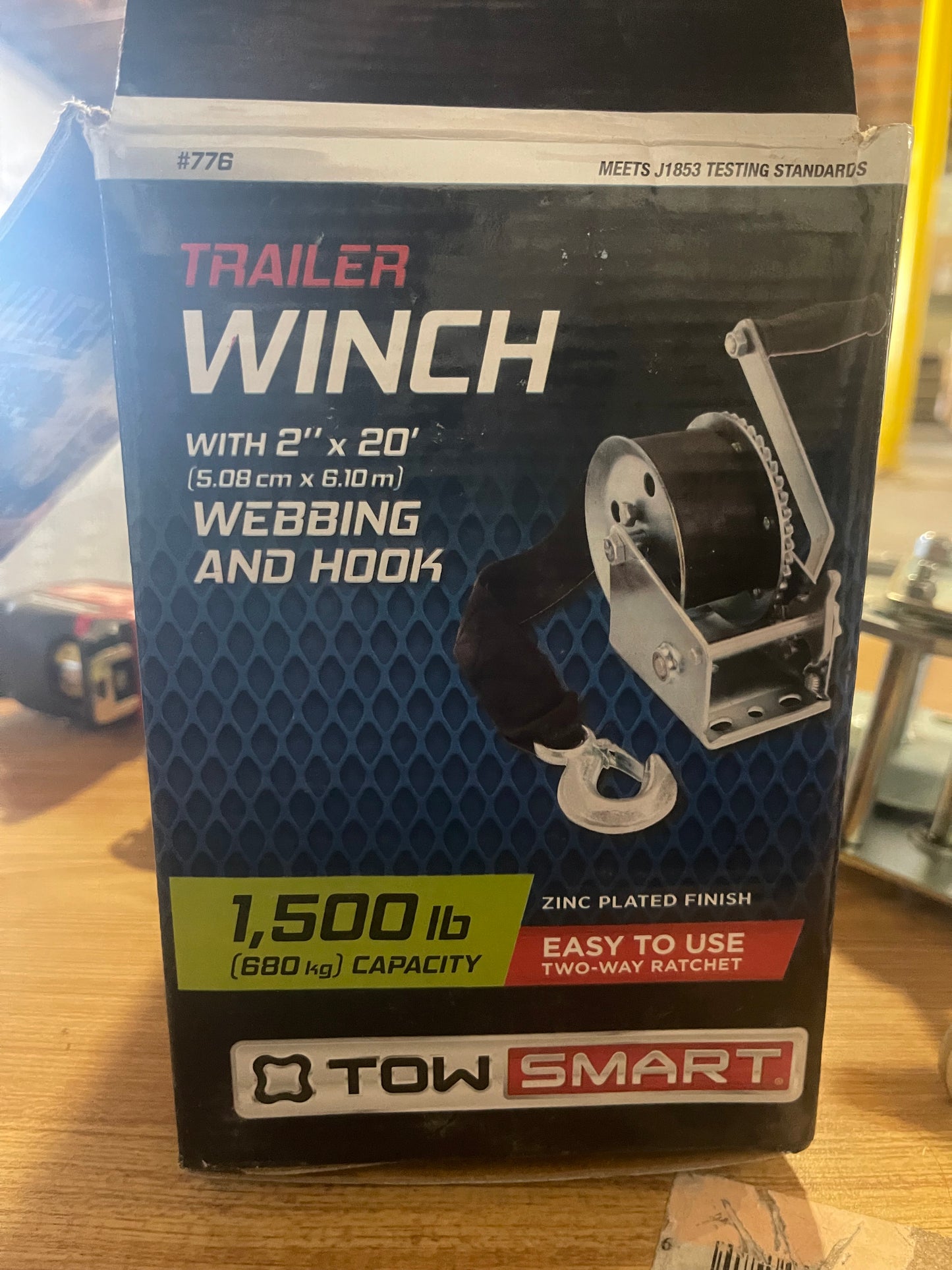 TowSmart 776 Manual Winch with 2 x 20 in. Webbing