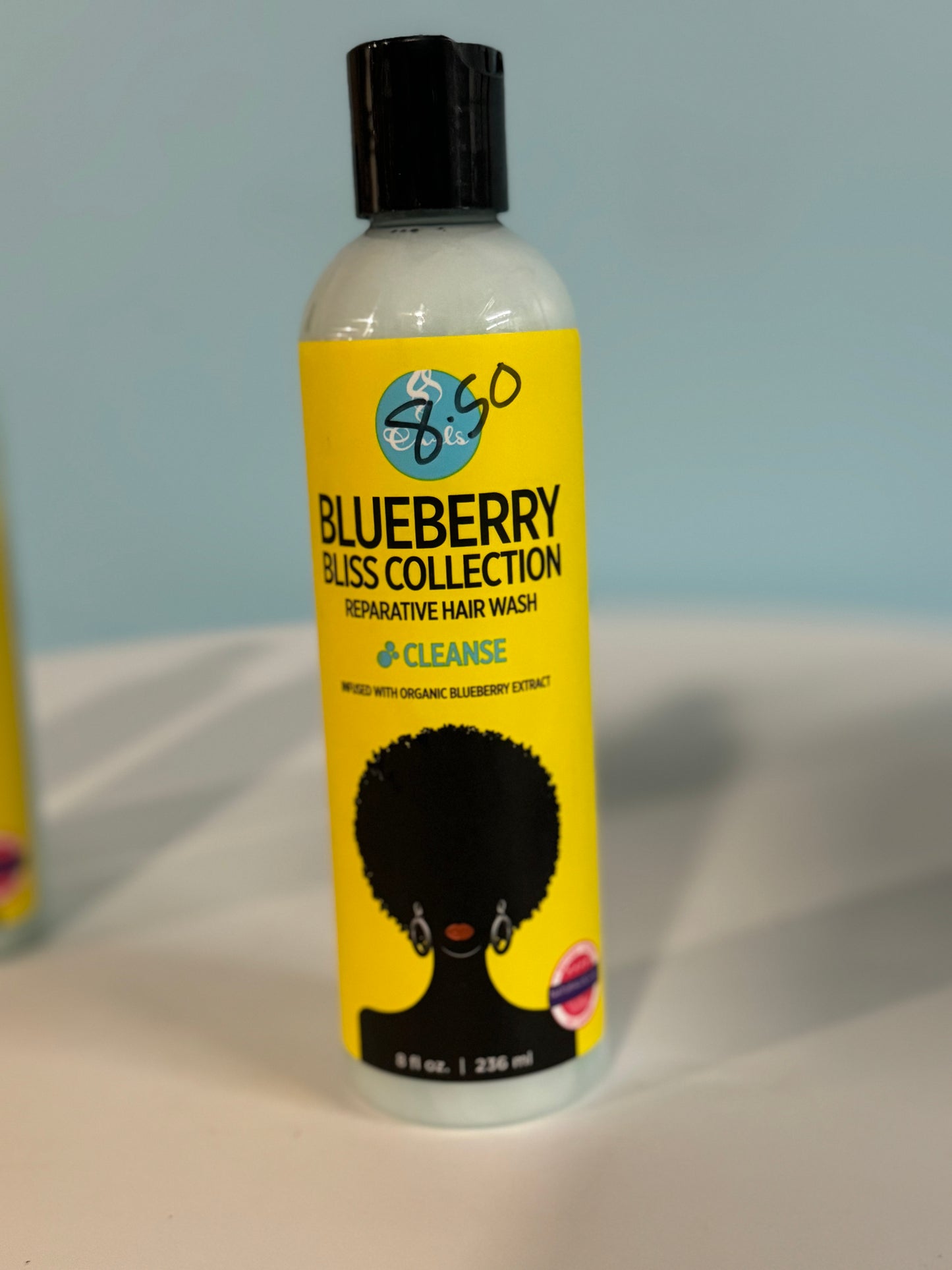 Curls Blueberry Bliss Collection Reparative Hair Wash Cleanse 8 Fl Oz