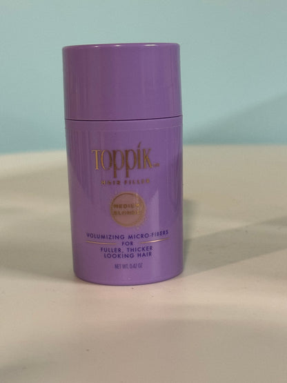 Toppik Hair Filler Volumizing Micro Fibers Fuller Thicker Medium Blonde 0.42 Oz