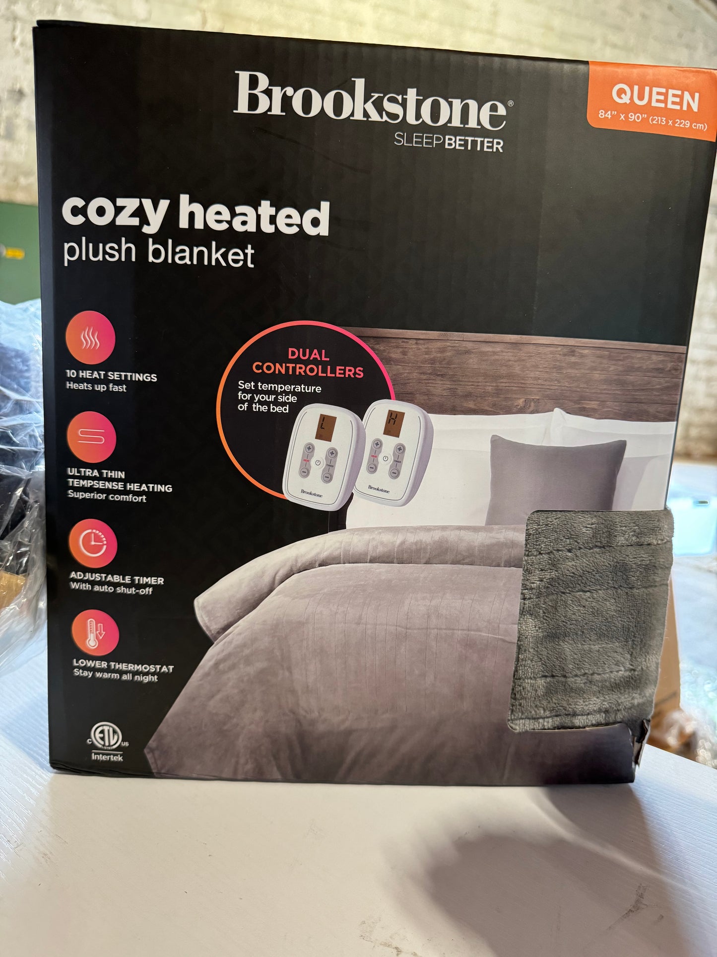 Heated Blanket - Brookstone