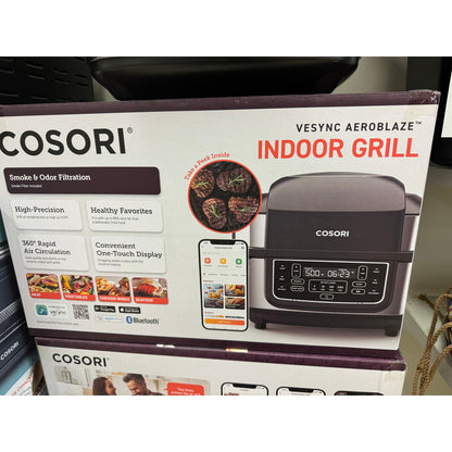 COSORI Electric Smokeless Indoor Grill & Smart XL Air Fryer Combo, 8-in-1, 6QT