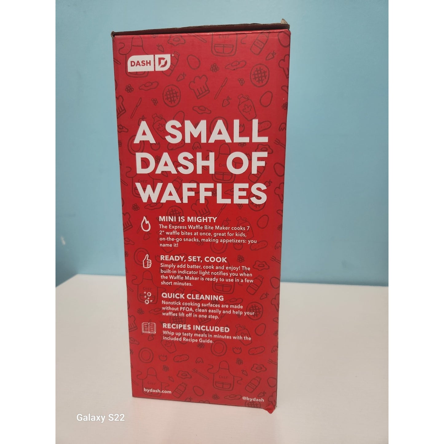 Dash waffle maker, Waffle bite maker, red color