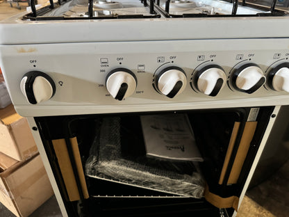 20 in. 2.1 cu. ft 4 Burner Gas Range in White