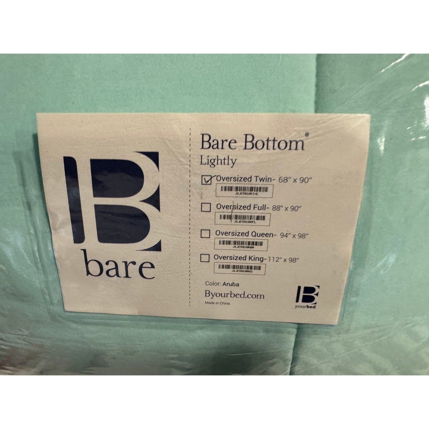 Bare Bottom - Lightly Oversized Comforter - Aruba (Shams not included) - Twin XL