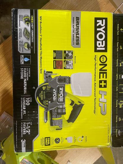 RYOBI
ONE+ HP 18V Cordless Handheld Wet/Dry Masonry Tile Saw (Tool Only)