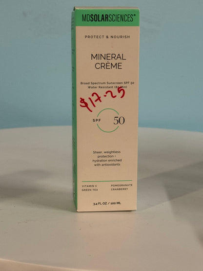 MDSolarSciences Mineral Creme SPF 50 3.4 oz. Sun Protection