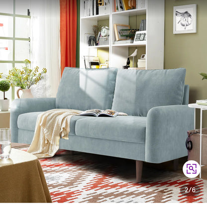 Haugabook 72" Wide Velvet Round
Arms Sofa