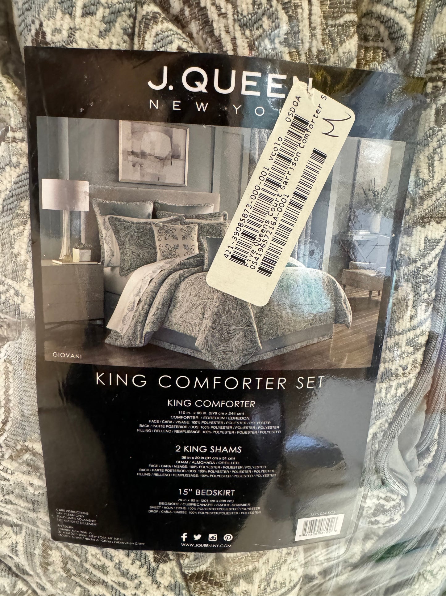 J Queen New York Giovani Spa Comforter Set, king