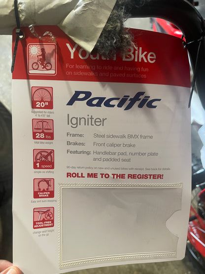 NEW IN BOX - 20" Pacific Cycle Igniter Bike - Red