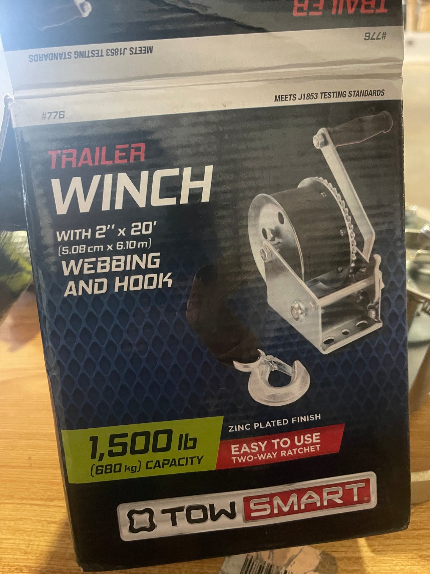 TowSmart 776 Manual Winch with 2 x 20 in. Webbing