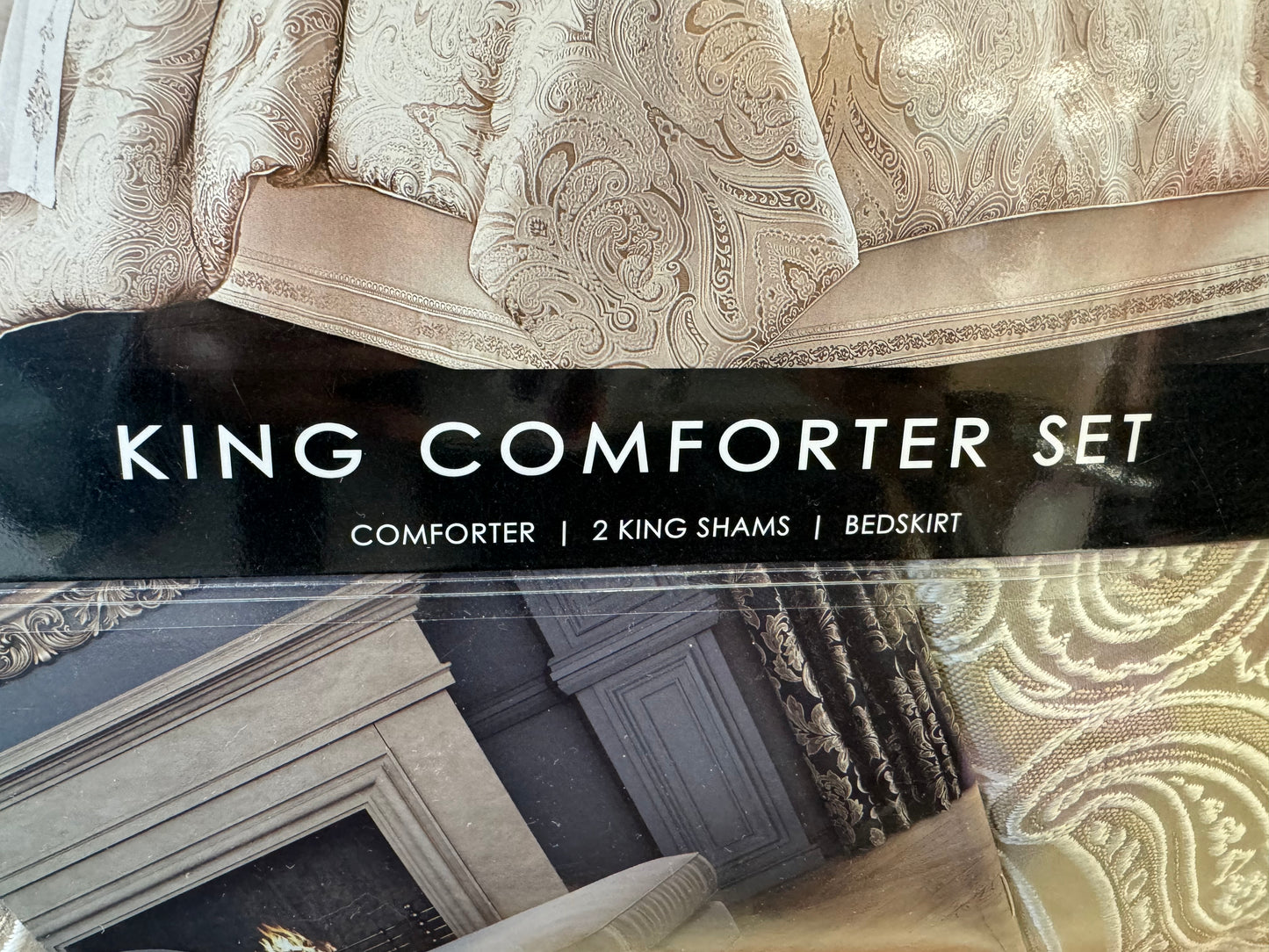 j. Queen - Trinity Champagne Comforter Set king