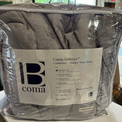 Byourbed Thicker Than Thick - Coma Inducer® Twin XL Comforter Set - Standard Plush Filling - Opal Gray