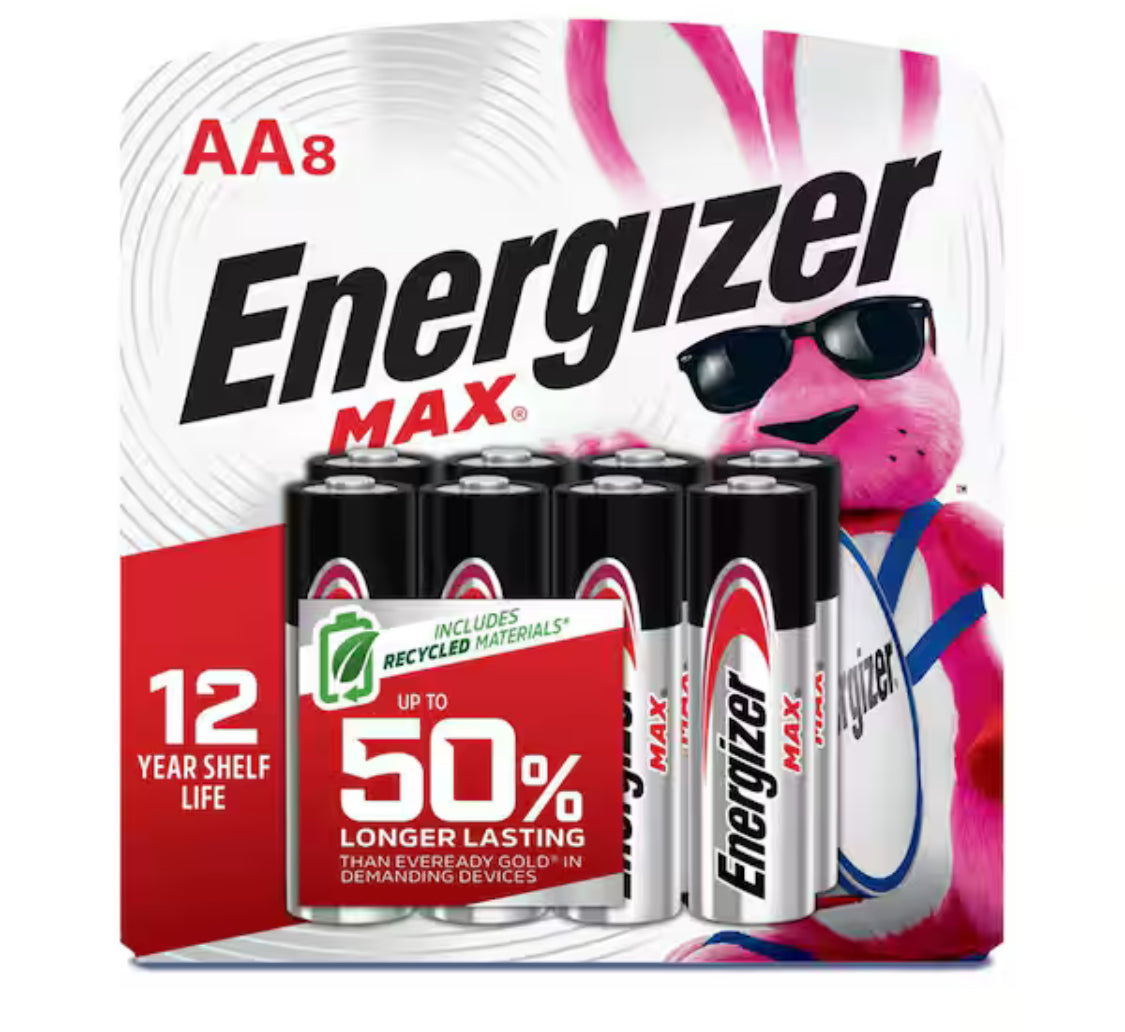 MAX AA Batteries (16-Pack), Double A Alkaline Batteries