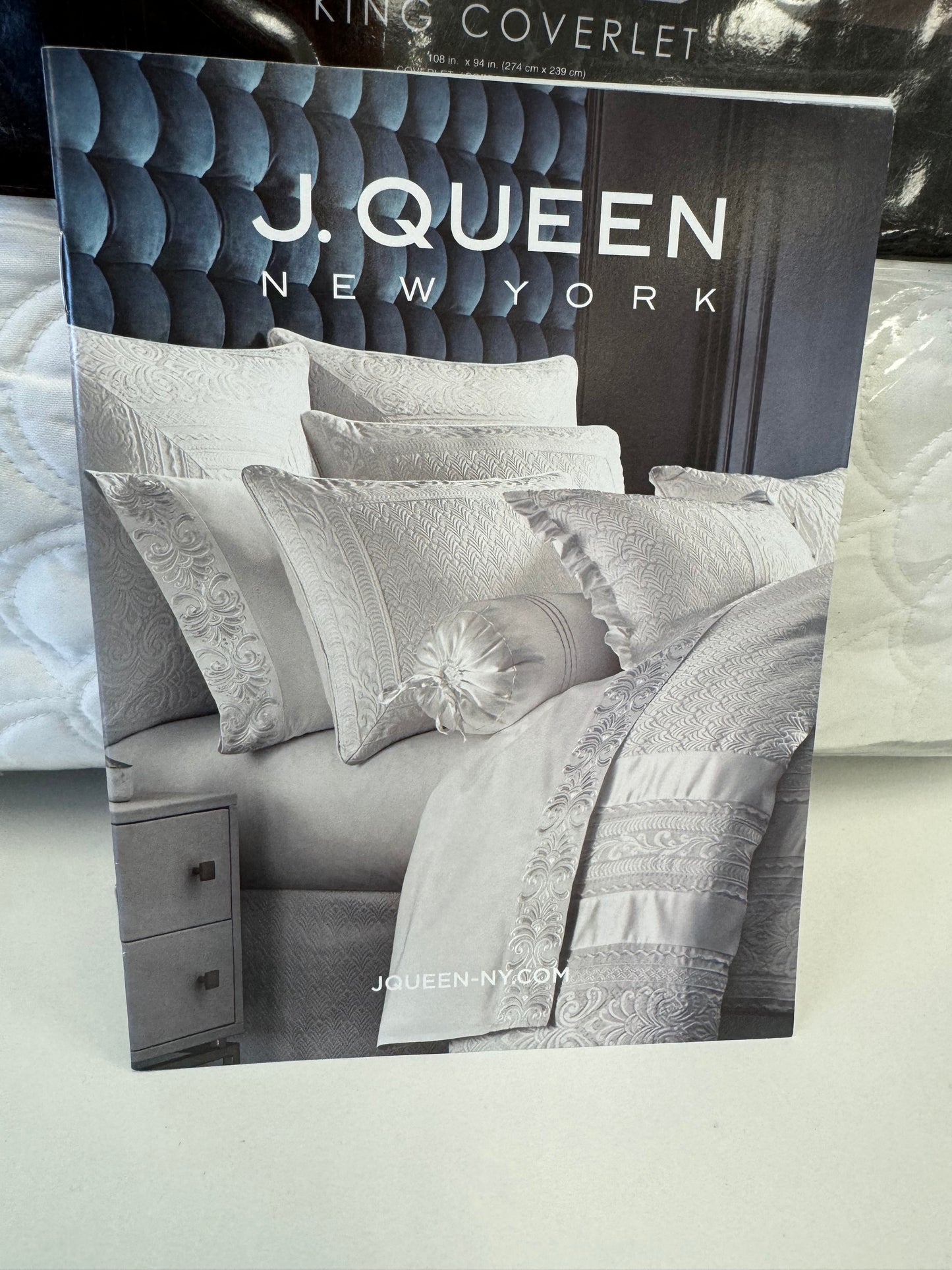 J Queen New York Lyndon Quilted King Coverlet White