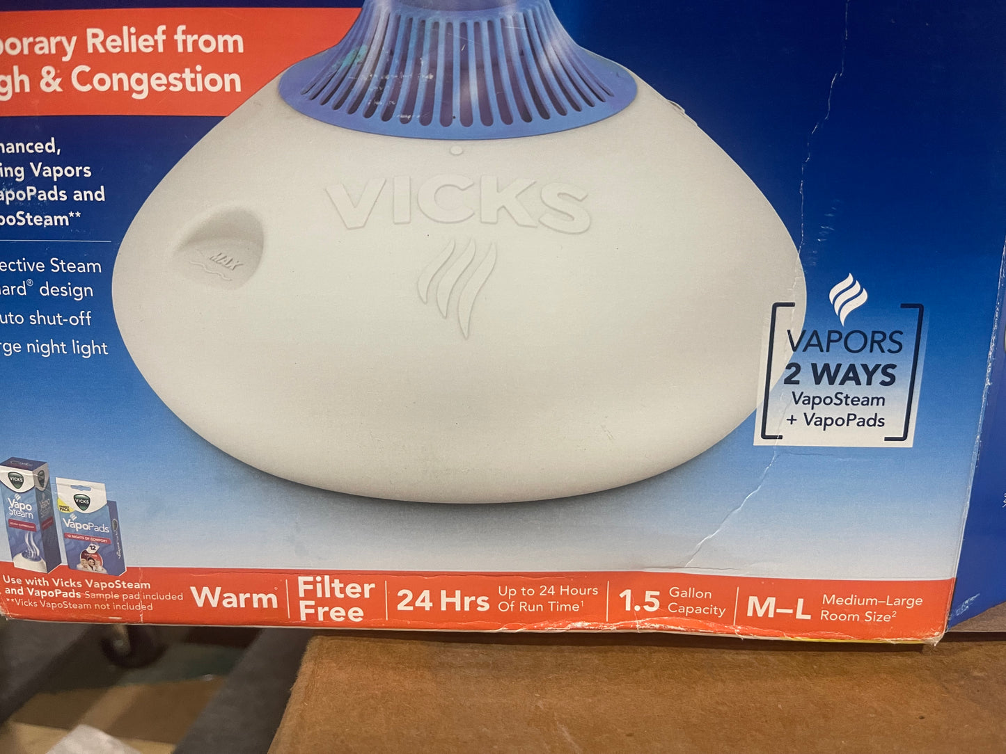 Vicks Warm Steam Vaporizer