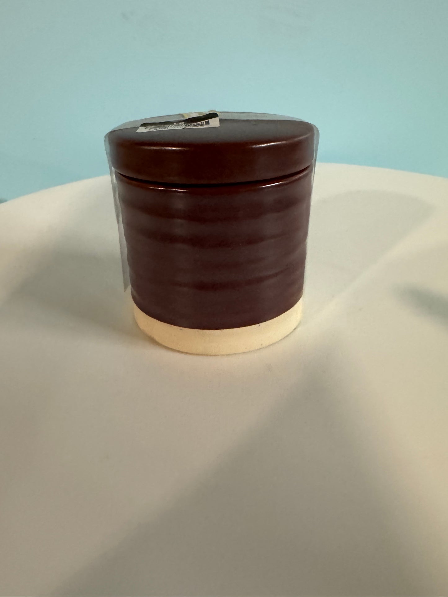 Threshold Brown Ceramic Canister Brown  4.2" Height x 4" Wide