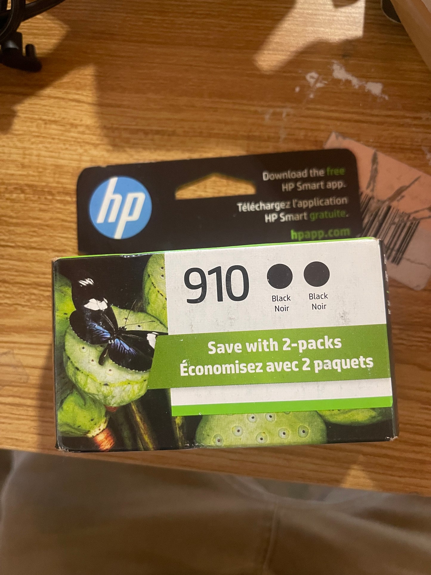 HP 910 2-pack Black Original Ink Cartridges New   2023