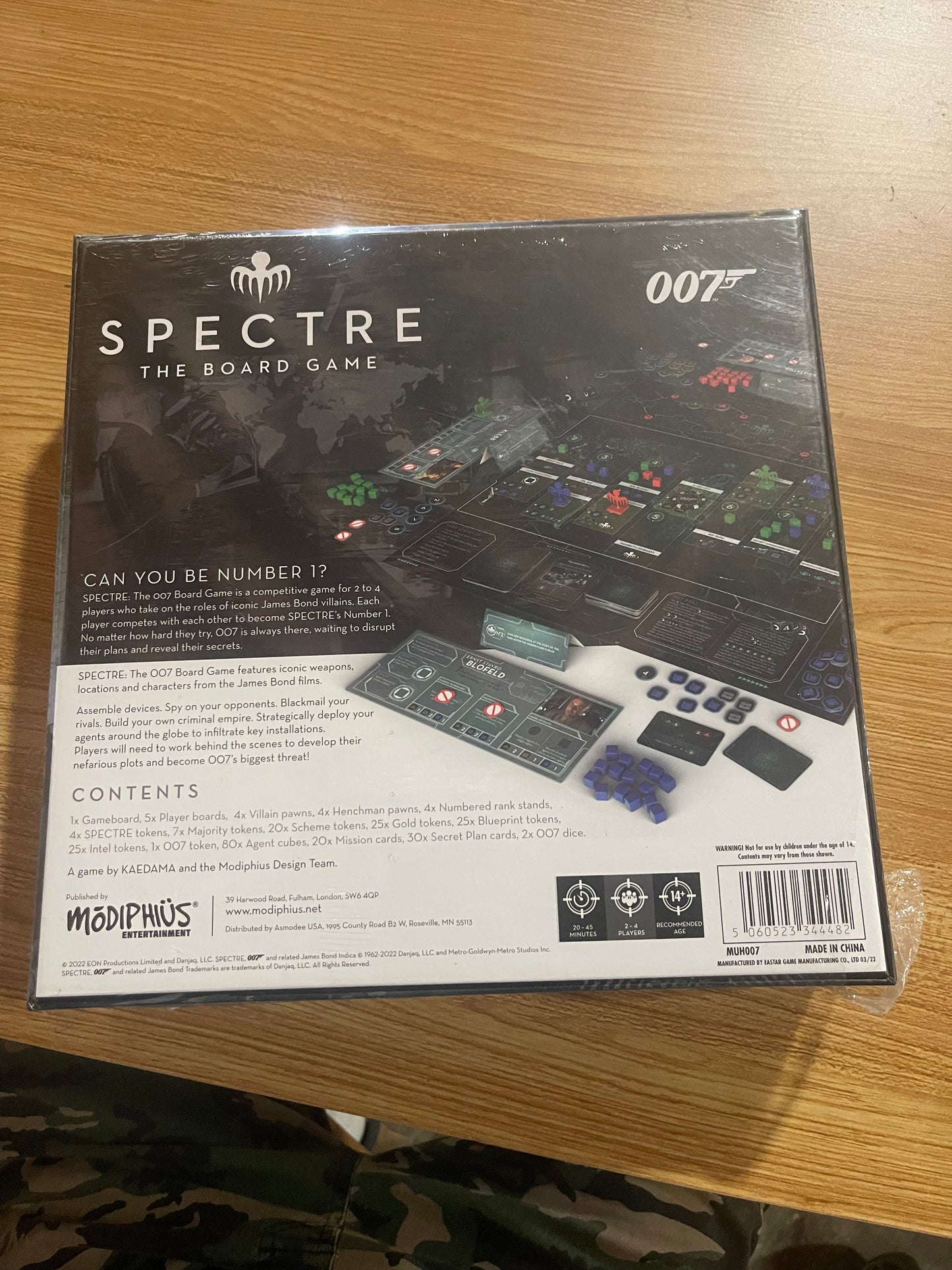 007 Spectre The Board Game Modiphius