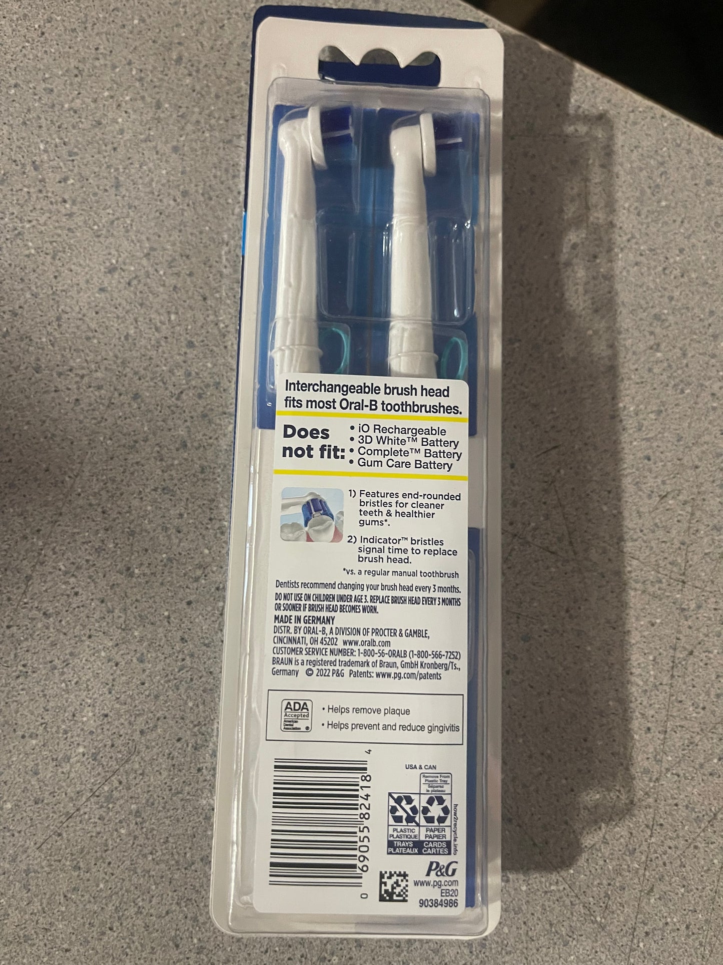 Oral-B Replacement Electric Toothbrush Head, 3 Count, Precision Clean, 3 Count