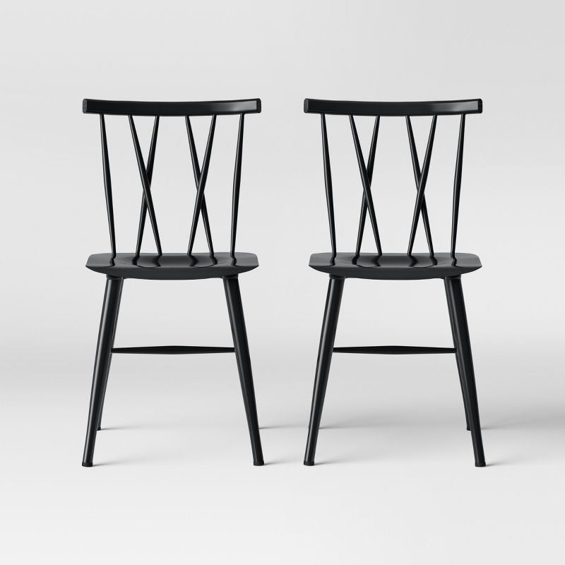 Becket Metal X Back Dining Chair -
Threshold™ set off 2