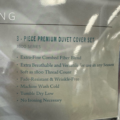 bluff city bedding 1800 series premium duvet cover set king/cal king