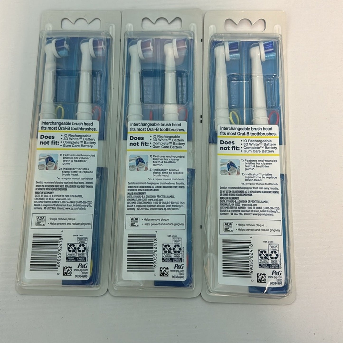 3 Oral-B Precision Clean Replacement Electric Toothbrush Head 3ct - Brand New