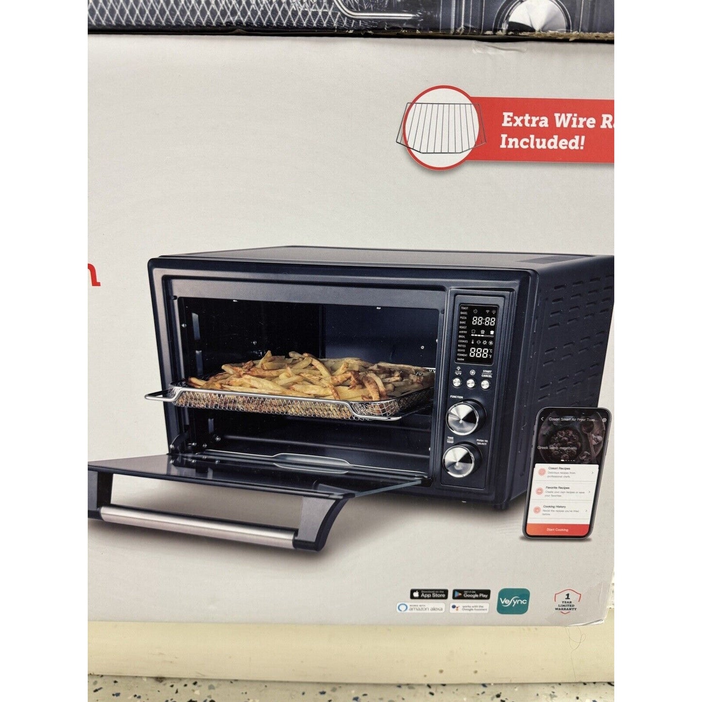 Cosori - Smart Air Fryer Toaster Oven CTO-R251S