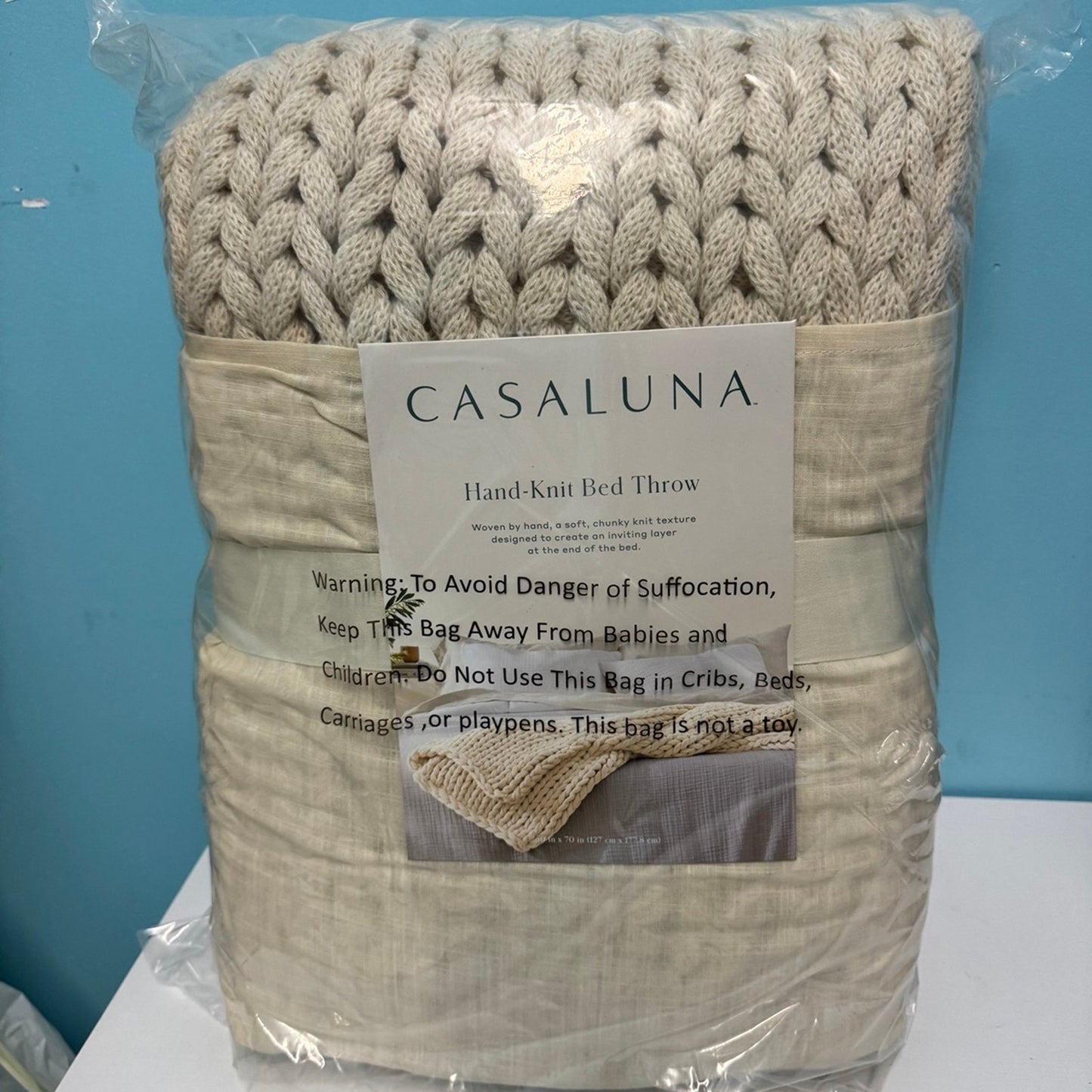 Casaluna -50”x70” Oversized Solid Bed Throw