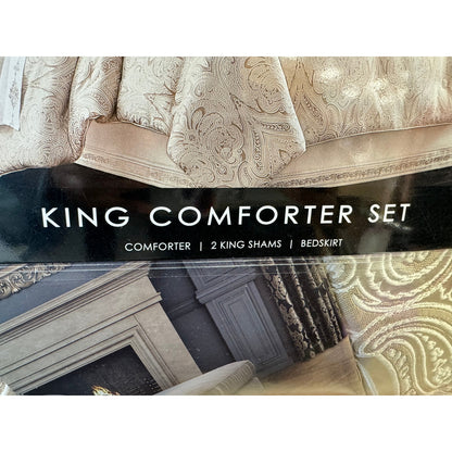 J. Queen - Trinity Champagne Comforter Set king