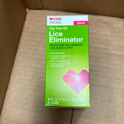 CVS Health Lice Eliminator Lice, Nits And Egg Removal Tea Tree Oil