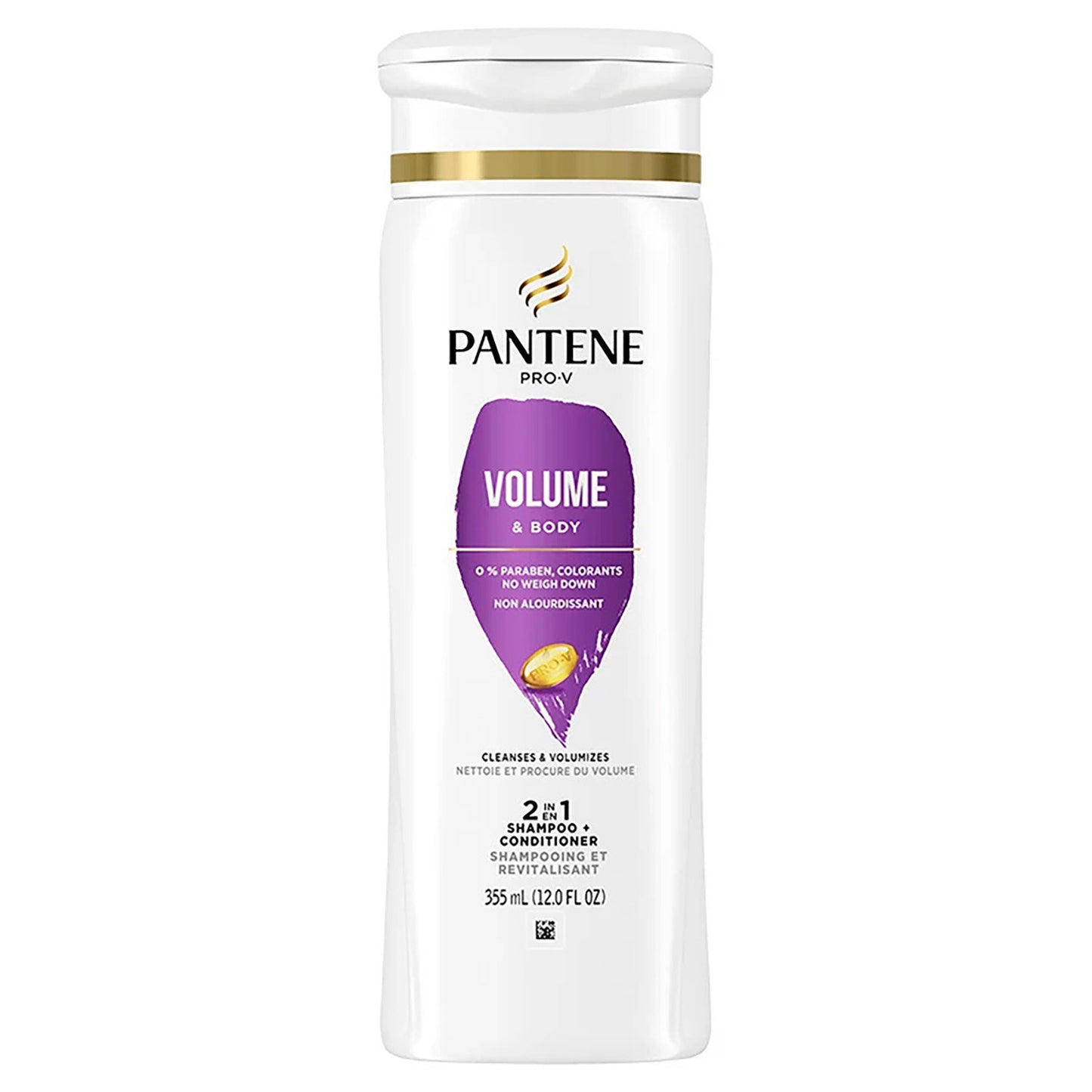 Pantene PRO-V Volume & Body 2in1 Shampoo + Conditioner, 12.0oz